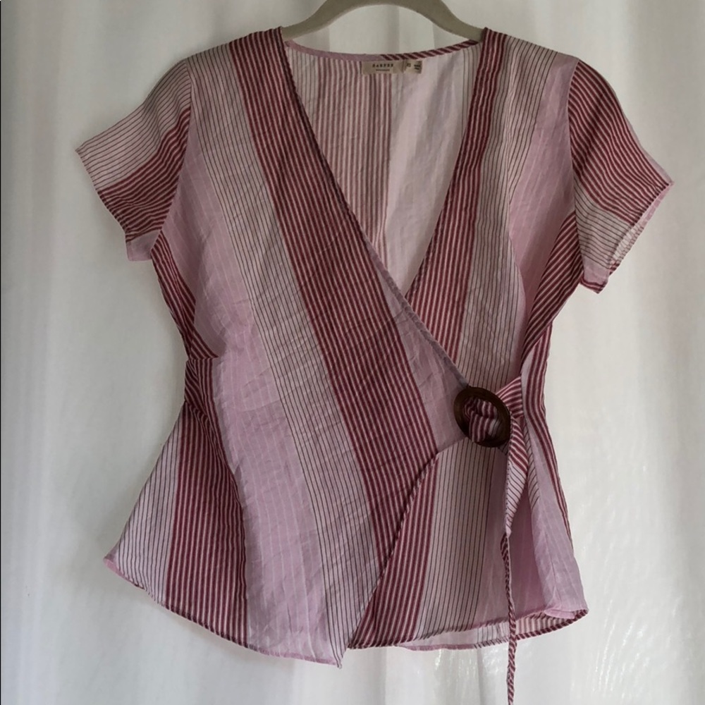 Francesca’s Collection- Harper Heritage Wrap Top